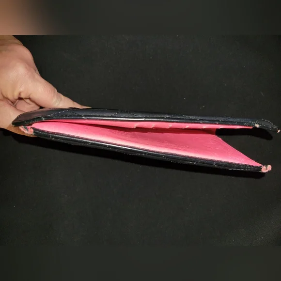 π1daySALE! CHANEL Cambon Quilted Long Wallet black hot pink - Picture 11 of 11